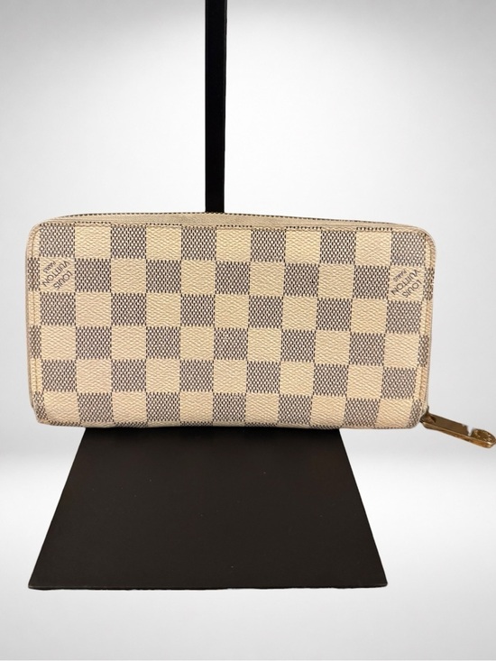 Louis Vuitton Handbags - Louis Vuitton Zippy Wallet Damier Azur Canvas Zip Around Long Wallet White